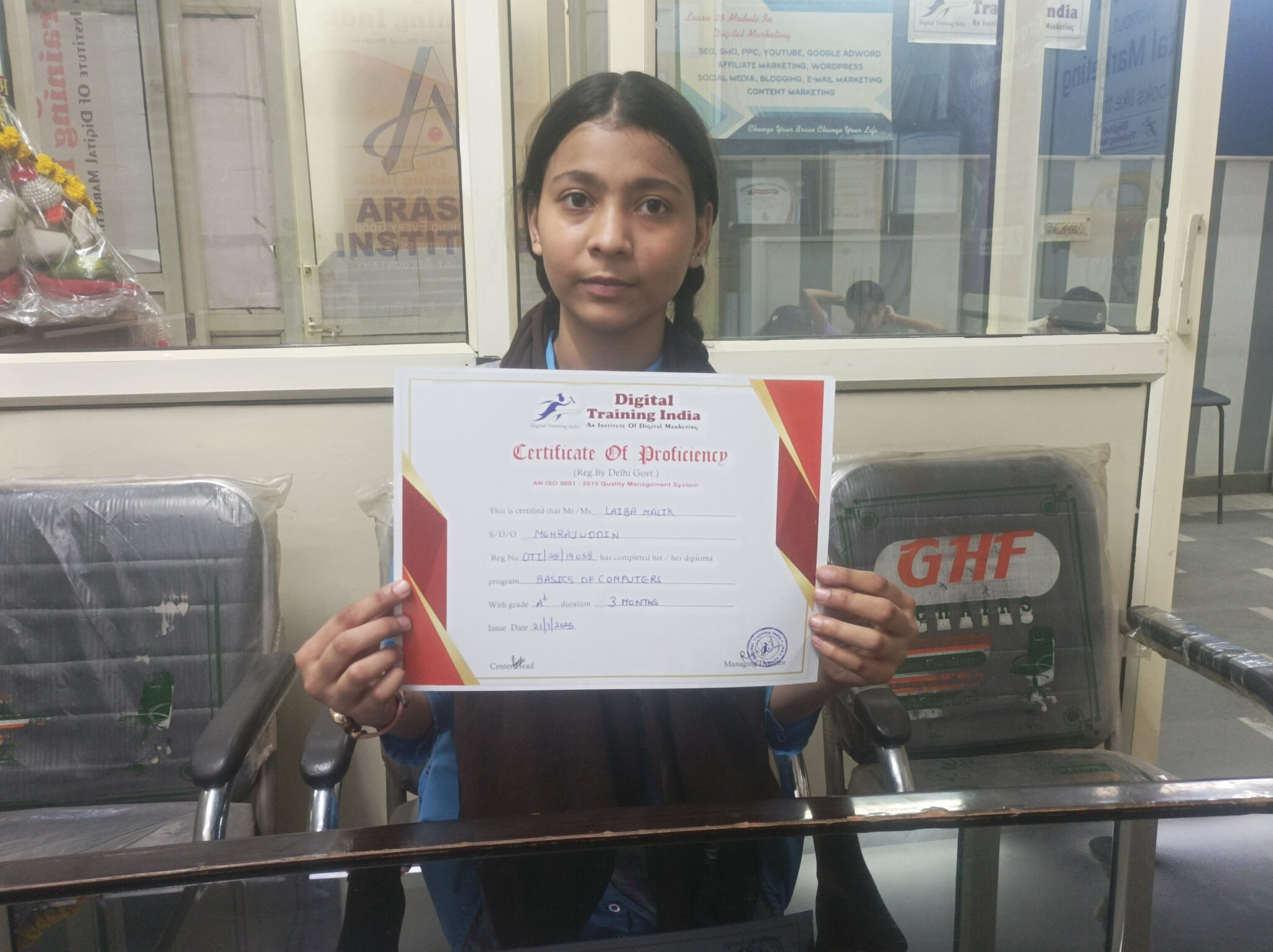 Digital Training India Student Certification